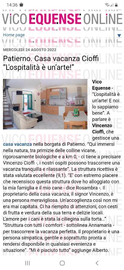B&B Casa Vacanza Cioffi ヴィーコ・エクエンセ エクステリア 写真
